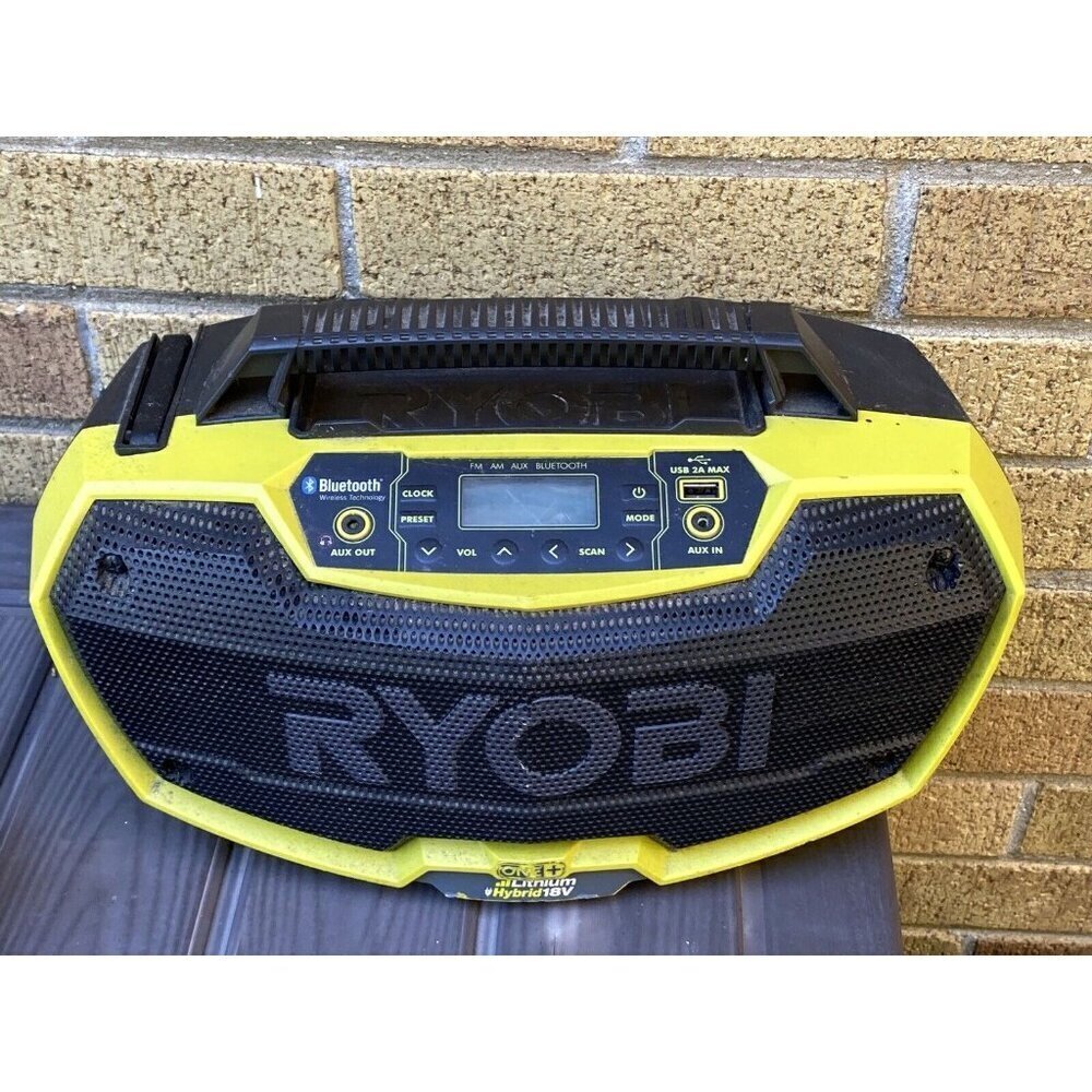 RYOBI P746 18V ONE+ Hybrid Stereo Bluetooth USB Charging Boombox Radio
